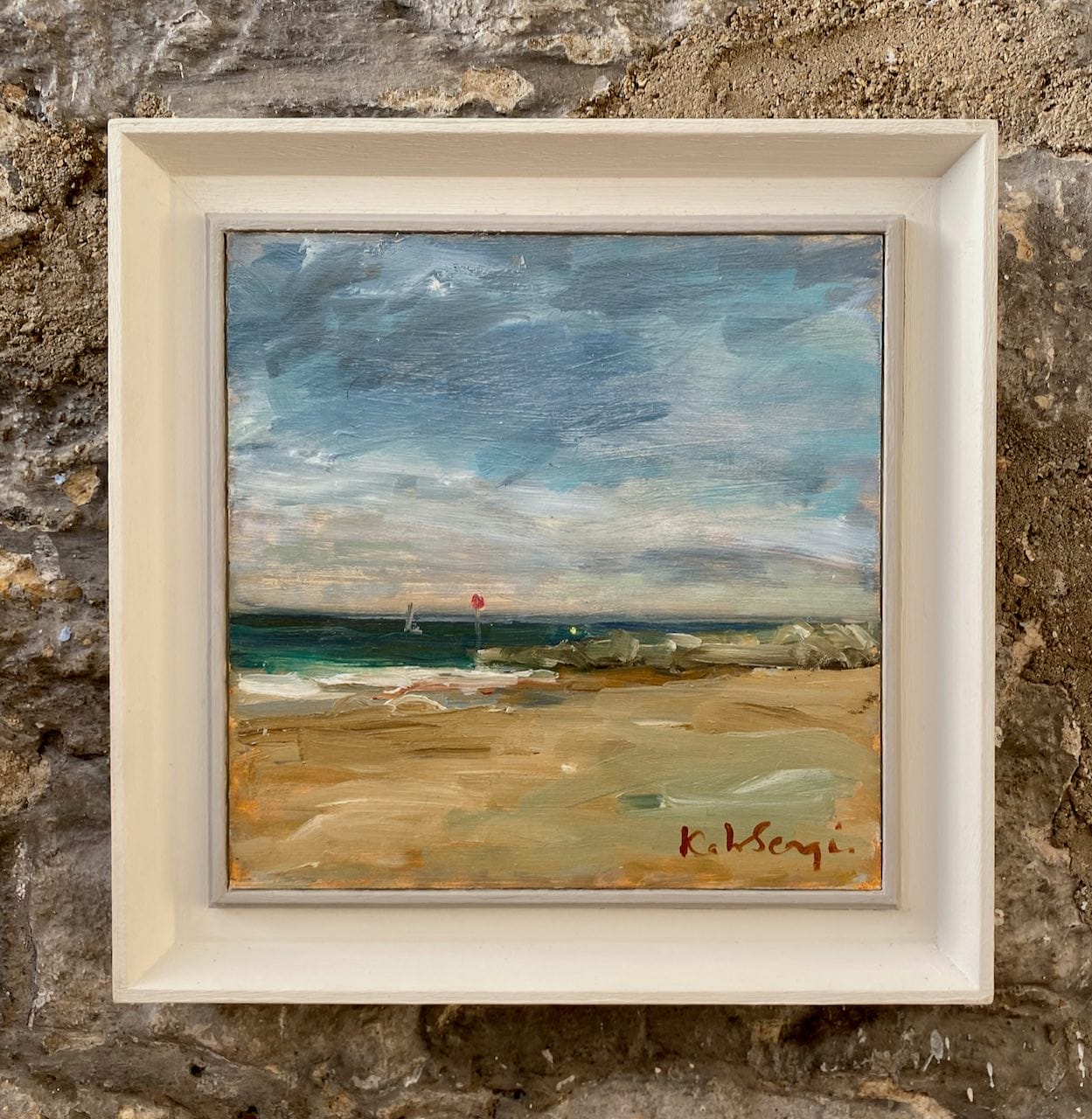 Hengistbury Head Beach Framed