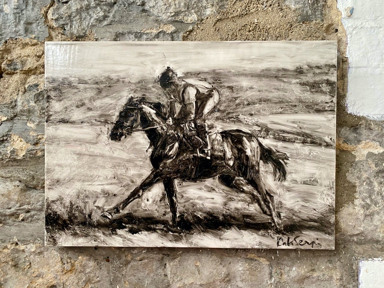 monochrome exercise framed