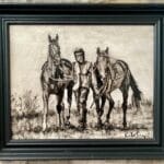 monochrome leading framed