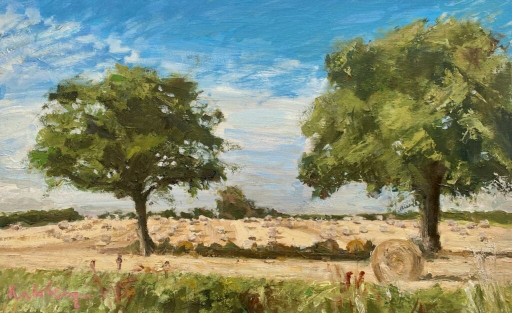 Round Bales with Trees