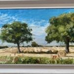 Round Bales with Trees Framed