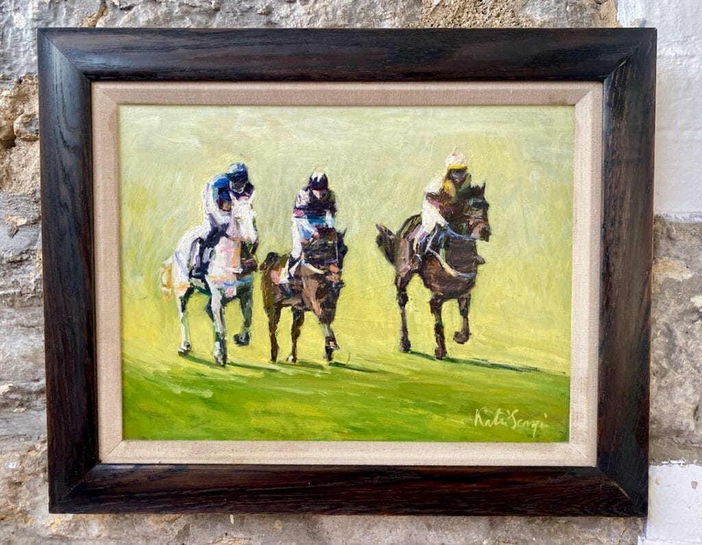 three in a line framed